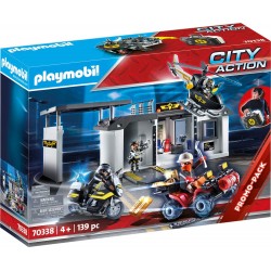 PLAYMOBIL City Action Comisaría Fuerzas Especiales, Maletín, multicolor