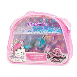 ESTUCHE TRANSPARENTE UNICORNIO MAQUILLAJE