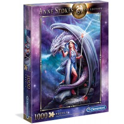 Clementoni- Anne Stokes-Dragon Mage Puzzle