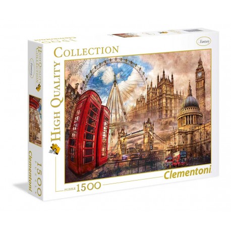 Clementoni Puzzle Vintage London, 1500 piezas