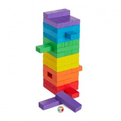 Juego torre madera colores