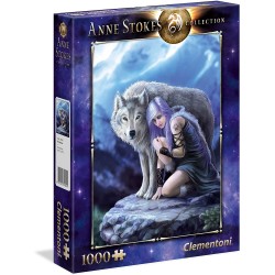 Clementoni- Anne Stokes Collection-Protector Puzzle, 1000 Piezas, Multicolor