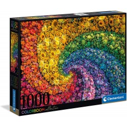 Clementoni- PZL 1000 Espiral Puzzle Adulto, Multicolor