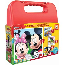 Educa Mickey Mouse Maleta con Puzzles Progresivos