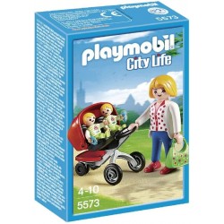 Mamá con carrito de gemelos Playmobil  5573