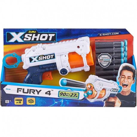 Pistola Fury 4 Shot con 16 dardos