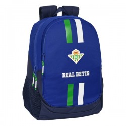 Mochila Escolar REAL BETIS BALOMPIÉ 1ª Equip. 2022/23, Grande 44 cm. Adaptable