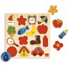 Goula - Puzle Siluetas, Encajable de Madera para niños a partir de 2 años