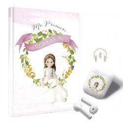 LIBRO COMUNIÓN NIÑA ORLA + AURICULARES