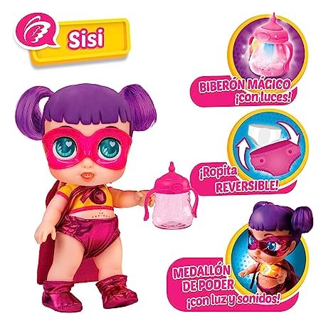 SUPER CUTE LITTLE BABIES - Muñeca Glitzy Cool Sisi