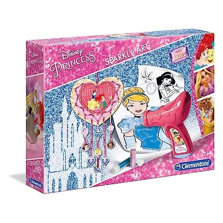 Clementoni - Juego Sparkly Art Princesas Disney