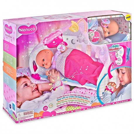 Nenuco - Cunita Duerme Conmigo con Baby Monitor