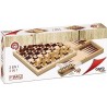 Cayro - Ajedrez/Damas/Backgammon 3 en 1 - Madera