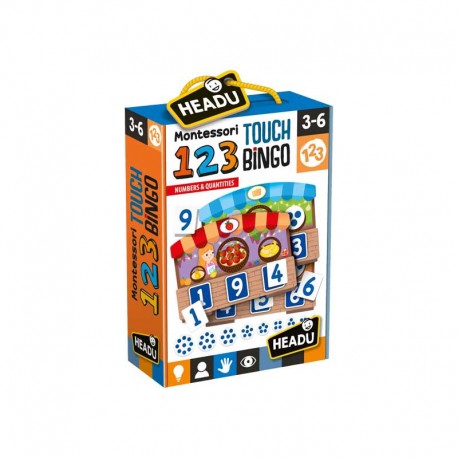 JUEGO 123 TOUCH BINGO - MONTESSORI - HEADU