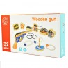 JUEGOS DE MADERA Y PISTOLA 32 PIEZAS