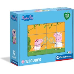 Puzzle 12 Cubos Peppa Pig - Clementoni