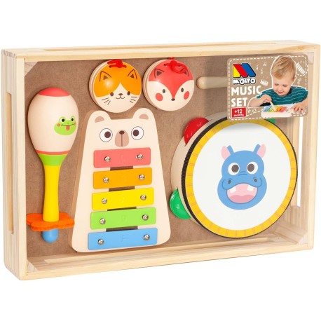 Set Musical Molto con Instrumentos de Juguete en Madera +1 año