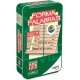 Forma Palabras Cayro Juego Edición Viaje, Caja Metal, Piezas de Madera, Montaje Magnético, 7-99 años, 2-4 jugadores