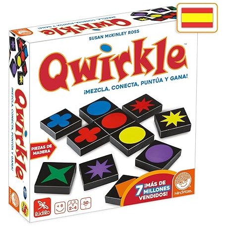 Qwirkle Juego De Mesa Lúdilo - Piezas de Madera, 6 Años o Más, De 2 a 4 Jugadores