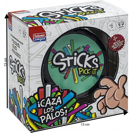 Falomir- Sticks Get It. Juego de Mesa para favorecer la concentración y Trabajar la Psicomotricidad